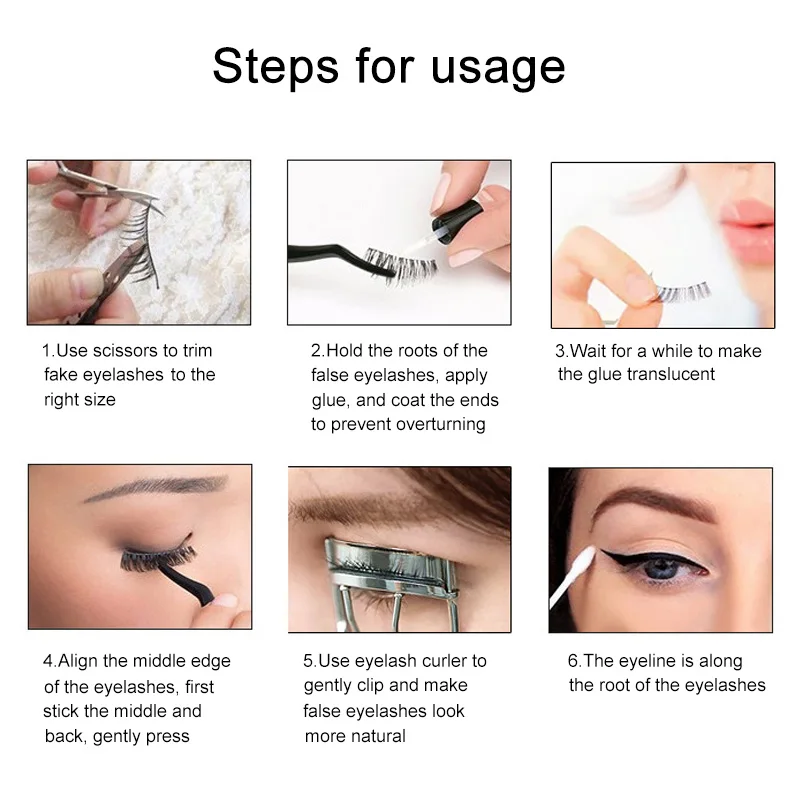 

Newly Eyelash Glue Waterproof Long Lasting Quick Drying Makeup False Eyelashes Adhesive CLA88