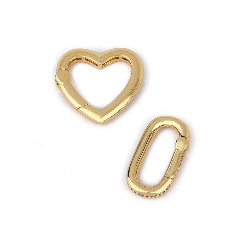 OCESRIO Радуга DIY кулон карабин овальный сердце Винт застежки украшение для сетки