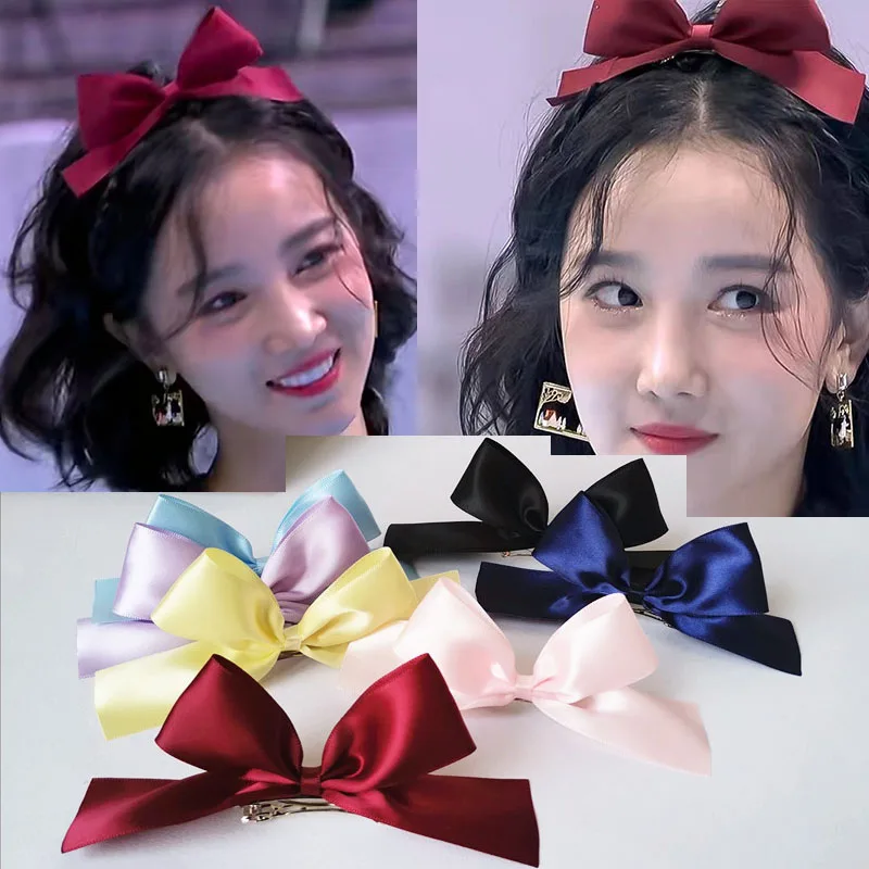 Заколка для волос с бантом и трехмерными ушками кролика в стиле &quotЛолита&quot из