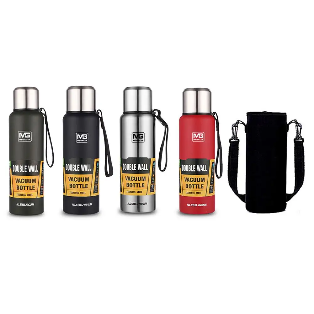 Уличная Изолированная бутылка портативный двухслойный термос большой емкости