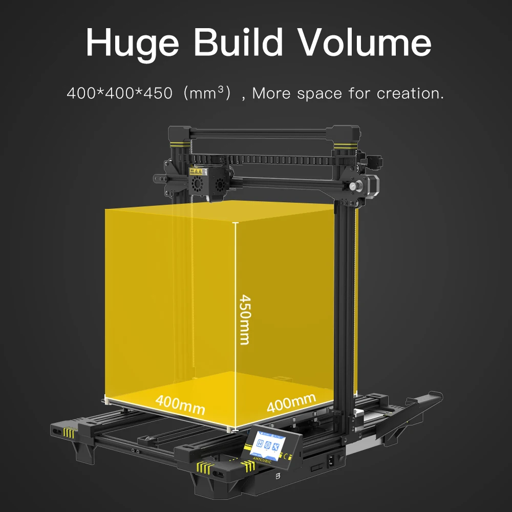 ANYCUBIC Chiron Newet 3D принтеры комплект с зажимы размера плюс Ultrabase экструдер Экран