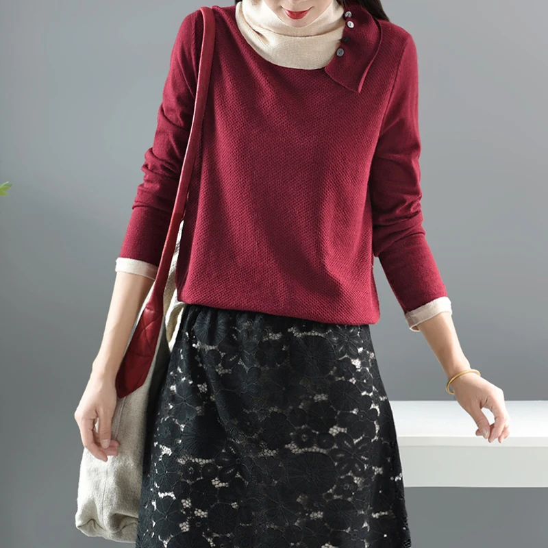 Осенне-зимний свитер модные женские тонкие пуловеры с отделкой новинка 2019