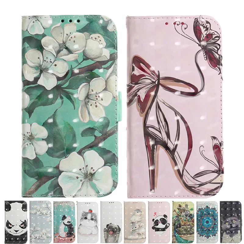 Мультяшный кожаный чехол-книжка для Asus Zenfone 3 4 5 6 Max Pro M1 M2 ZB631KL ZB633KL ZS630KL телефона с