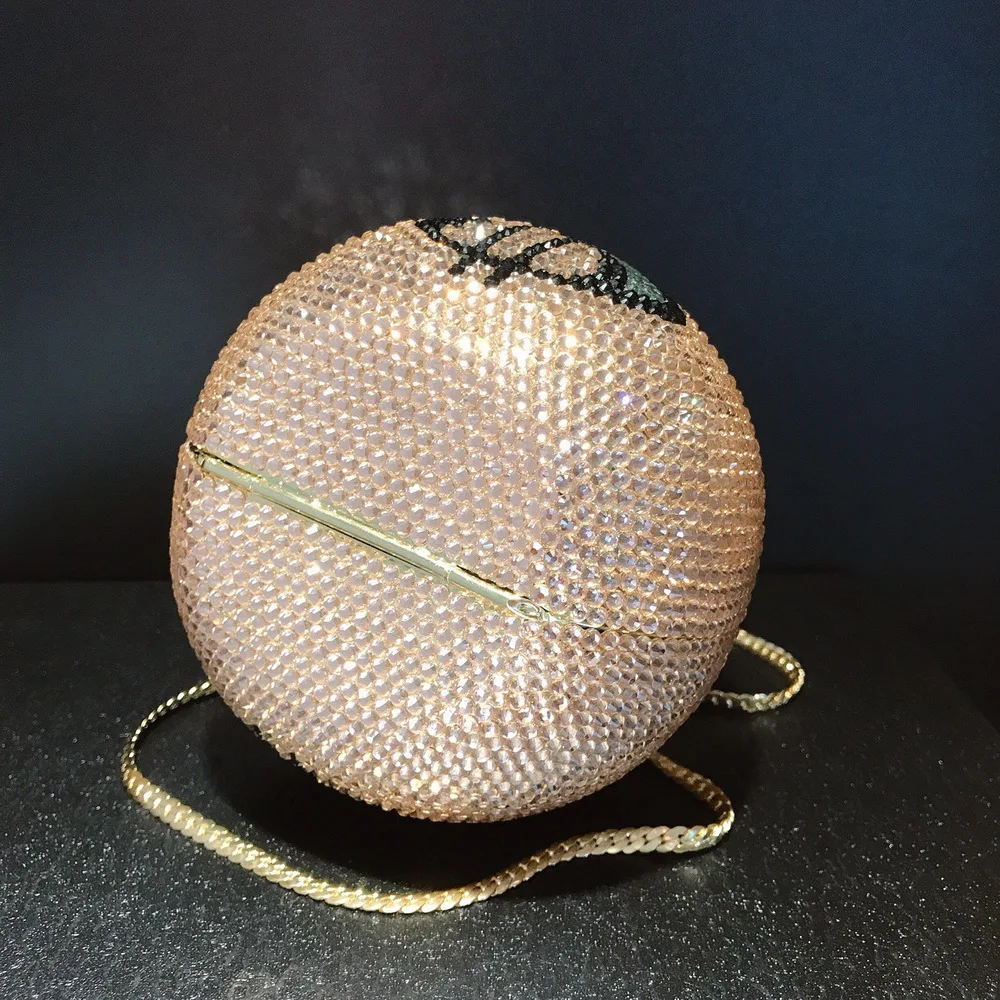 

2021 women's wedding diamond blessing bag Evening Handbag Pink glittering handbag Bracelet shoulder bag banquet party handbag