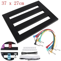 37 x 27cm guitar pedal board setup style diy guitar effect pedalboard with 6pcs 22cm patch cable for electric guitar bass