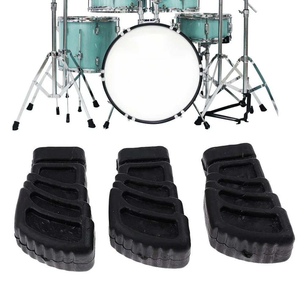 

Newly 3 Pcs Rubber Feet Replacement Portable Accessories for Drum Stands Percussionist
