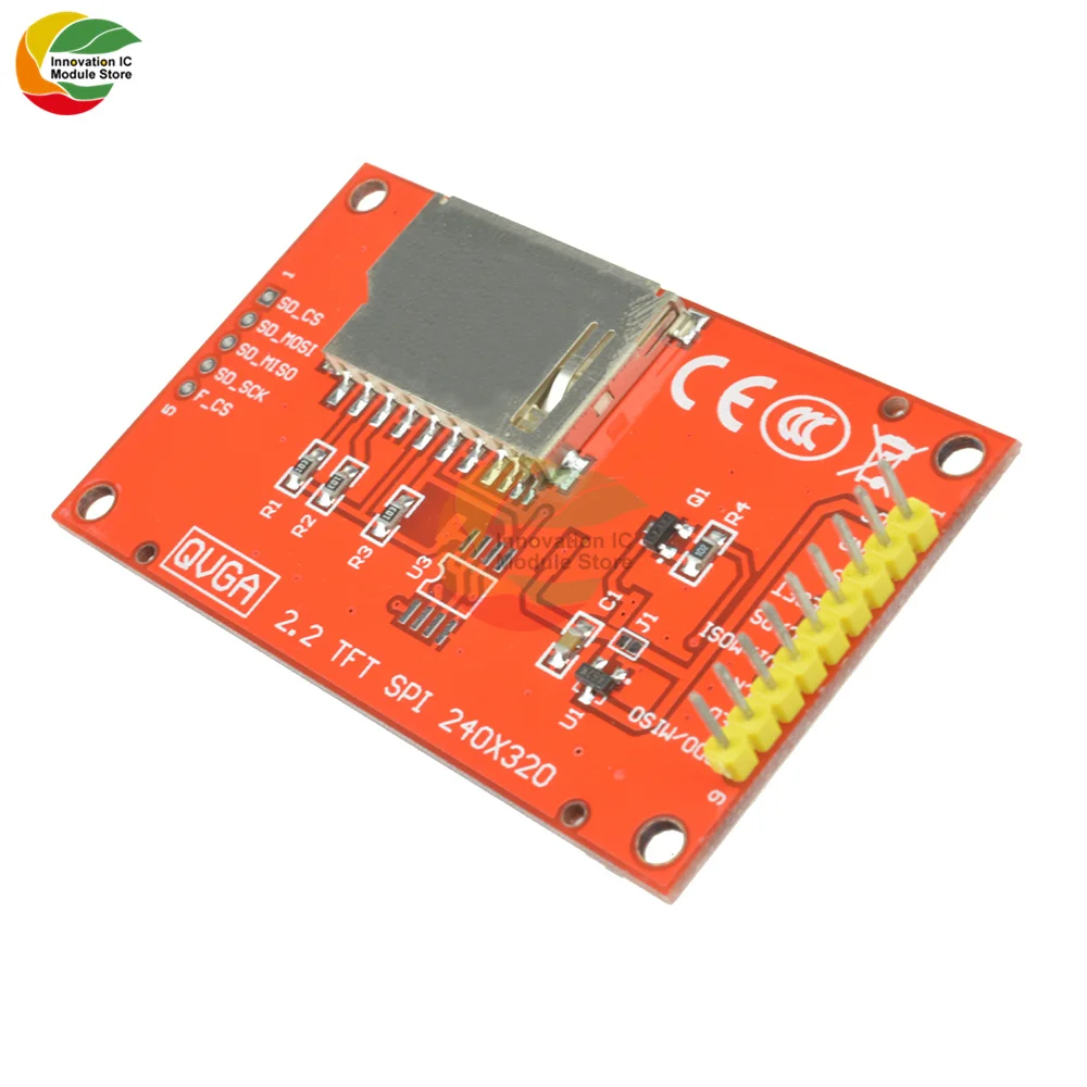 ЖК дисплей 2 дюйма TFT SPI модуль 240*320 ILI9341 со слотом для SD карты Arduino Raspberry Pi
