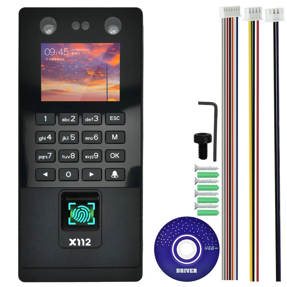 

2.8inch USB Face recognition Door Access Control System Fingerprint Face Time Attendance Machine RFID Keypad Reader belt TCP/IP