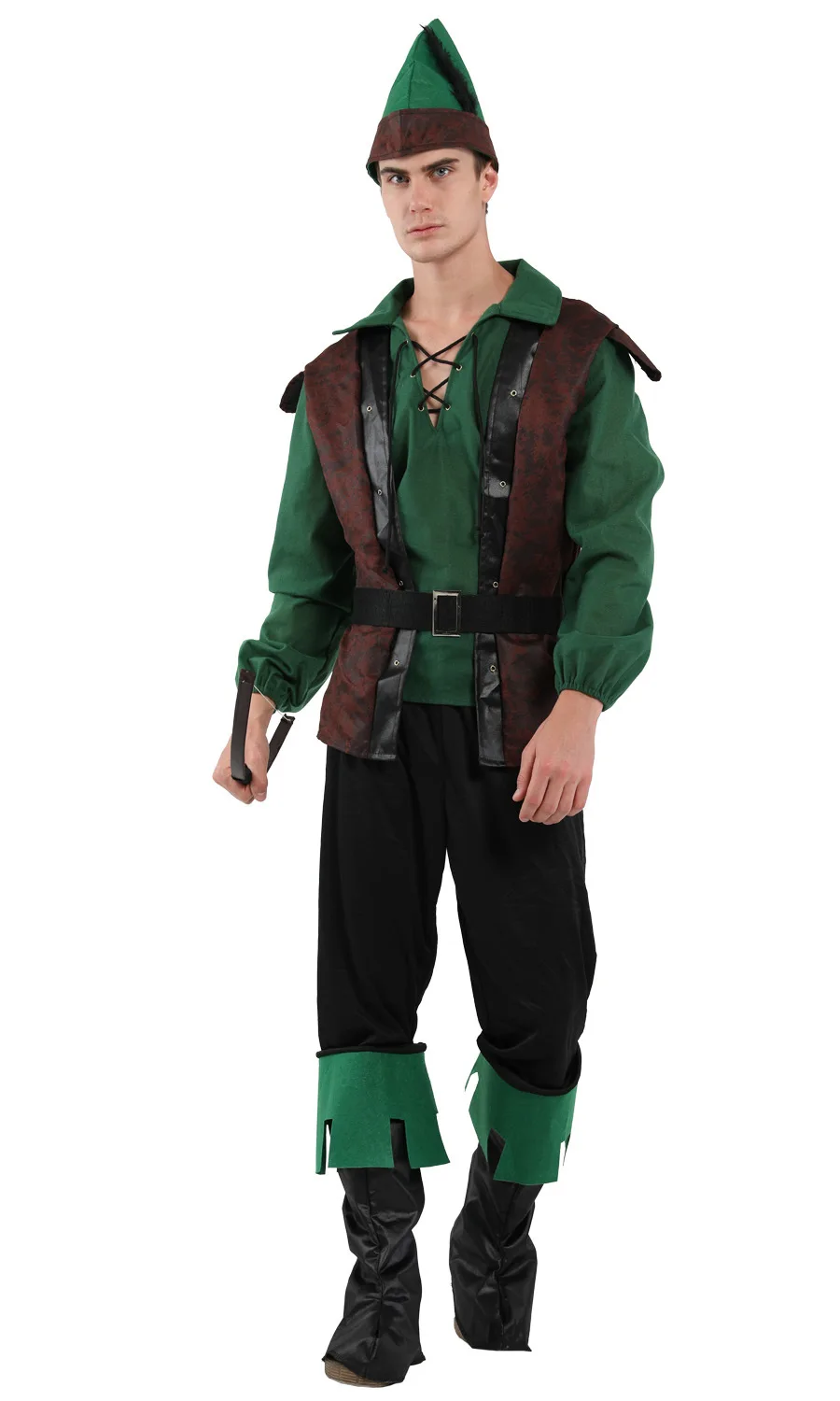 Шанхай история Питер костюм Хэллоуин зеленый Рождество маскарадный костюмы