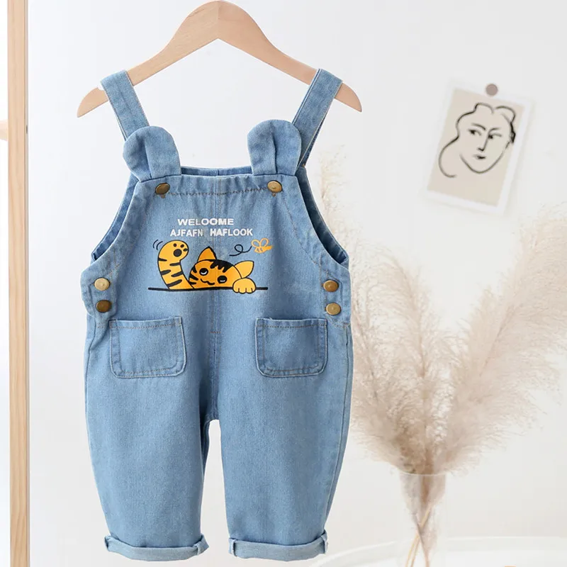 

IENENS Kids Baby Clothes Clothes Jumper Boys Girls Dungarees Infant Playsuit Pants Denim Jeans Overalls Toddler Jumpsuits