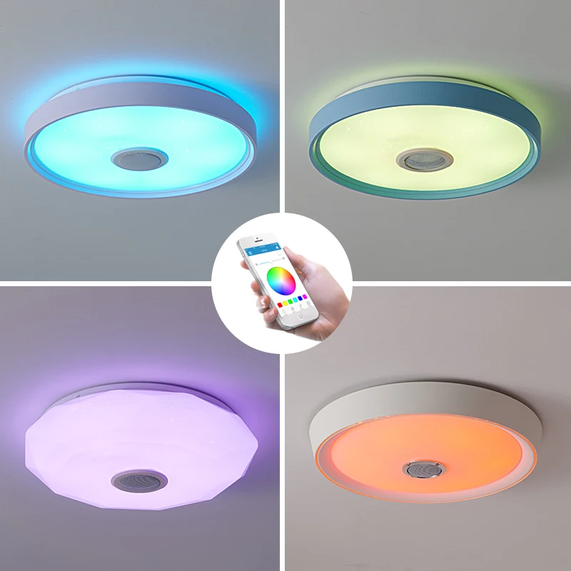 Новый светодиодный потолочный светильник RGB с пультом дистанционного управления