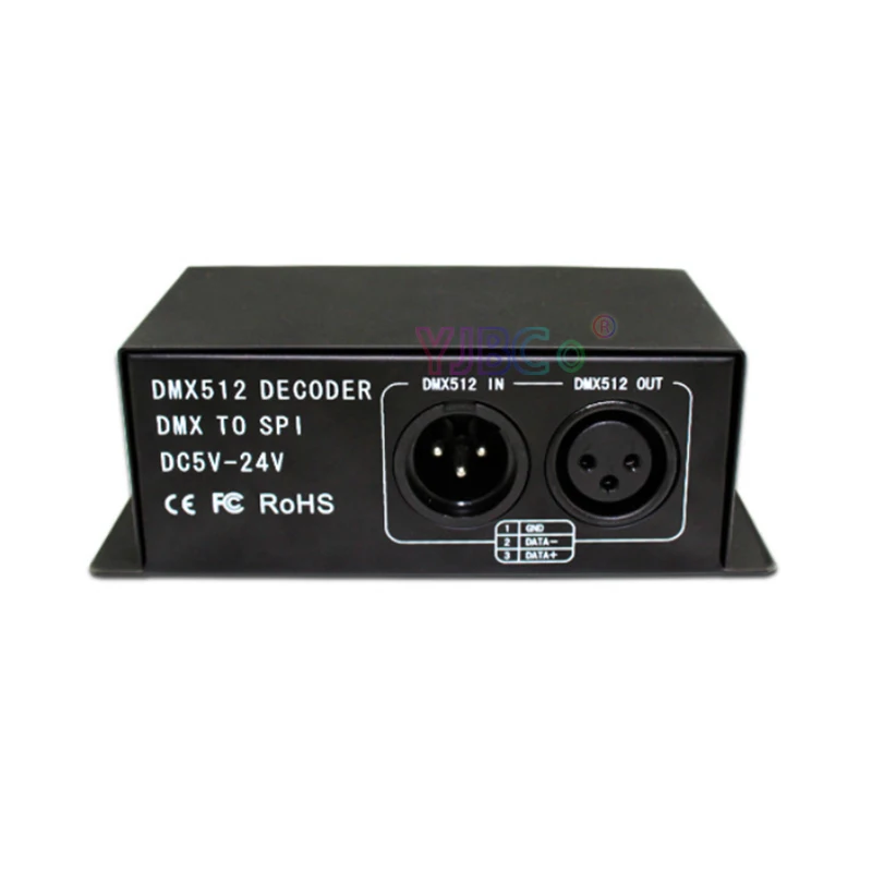 

WS2812B Pixels DMX 512 Decoder DMX to SPI modules controller DC 5V 12V 24V WS2811 WS2812 WS2801 LED Strip Light dimmer