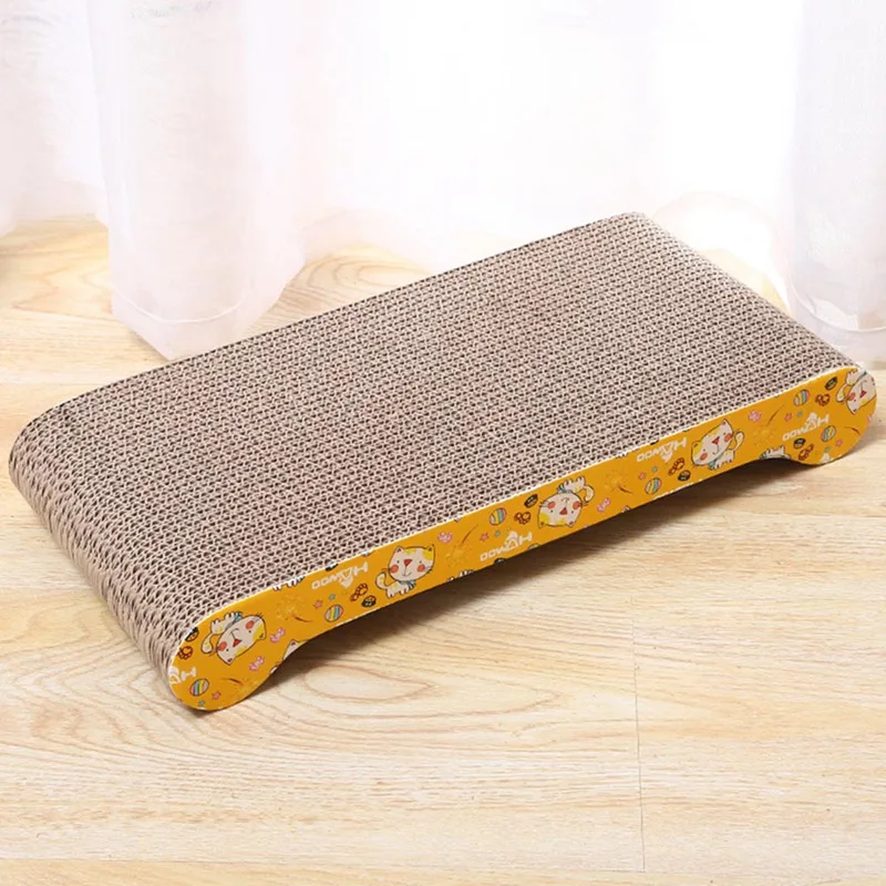 

Cat Scratcher Toy Kitten Durable Scratching Pads Reversible Cardboard with Organic Catnip Cat Toy For Chewing and Scratching