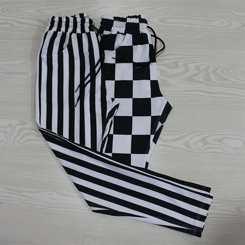 

2021 Men Pants Plaid Casual Sports Joggers Sweatpants Autumn Streetwear Trousers Men's Clothing Men Clothes