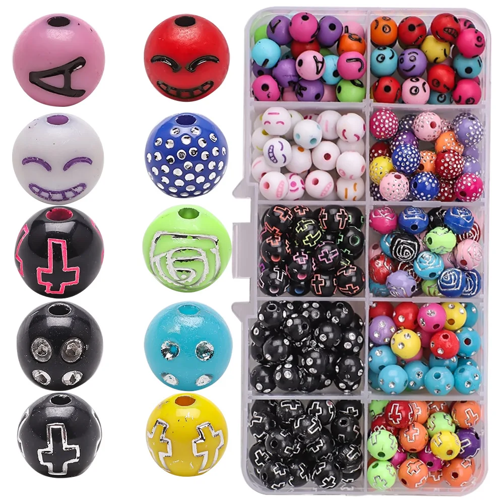 

500Pcs/Lot English Acrylic Letter Beads Set In Box For Bracelet Jewelry Making DIY Accessories Plastic Alphabet Weaving Bead Kit