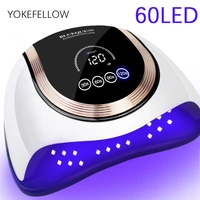 60led gel uv led nail lamp manicure nail light nail dryer with motion sensor touch switch 4 timer mode for gel nails polish