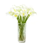 Букеты из каллы 37 см для невесты, латексные букеты с настоящими цветами на ощупь, искусственные цветы, украшение для дома, стола, сада