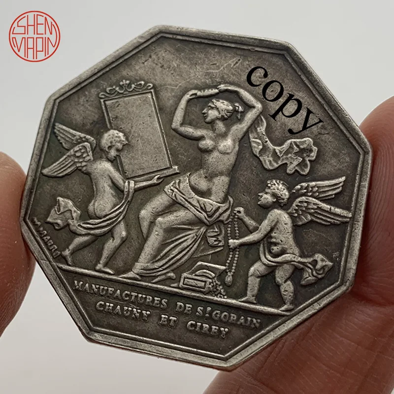 Октогональные двухсторонние никелевые монеты Хобо национальная Французская