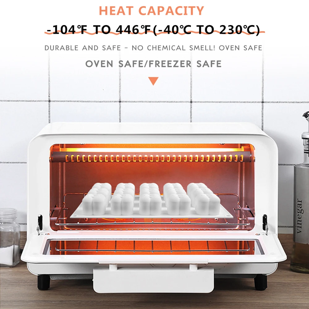 

8-Cavity Diamond Love Heart-Shaped Silicone Molds for Sponge Cakes Mousse Chocolate Dessert Bakeware Pastry Cake Mold