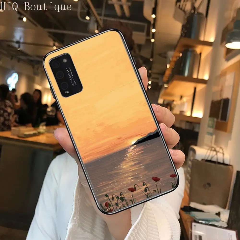 

Durable Clear Phone Case For Huawei Honor 10 20 30 9 X Pro Lite V 5G RU Black Etui Coque Hoesjes Comic Fashion