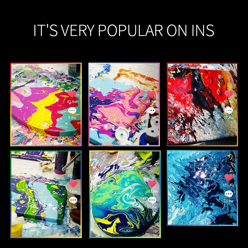 120/240 мл 1 шт. пигмент набор акриловых красок жидкая краска акриловые холсты для