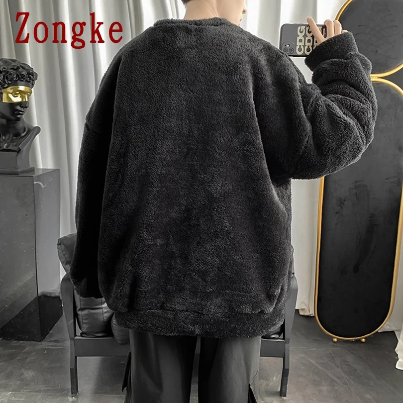 

Zongke Korean Vintage Sweater Men Clothing 2021 Fashion Harajuku Sweaters Pullover Men Sweater Winter Clothes Men M-2XL