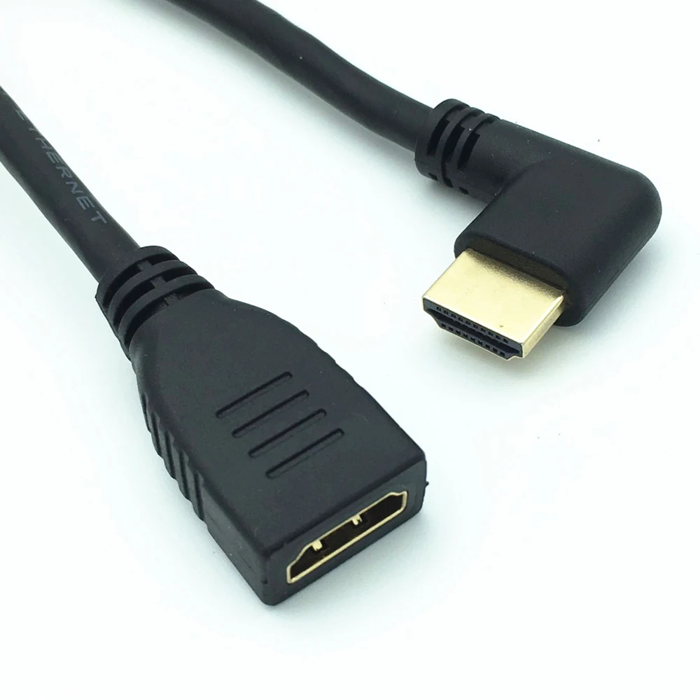

HDMI 4K*2k Cable HDMI 2.0V 60Hz, Left angle male to female extension cable 1.8m