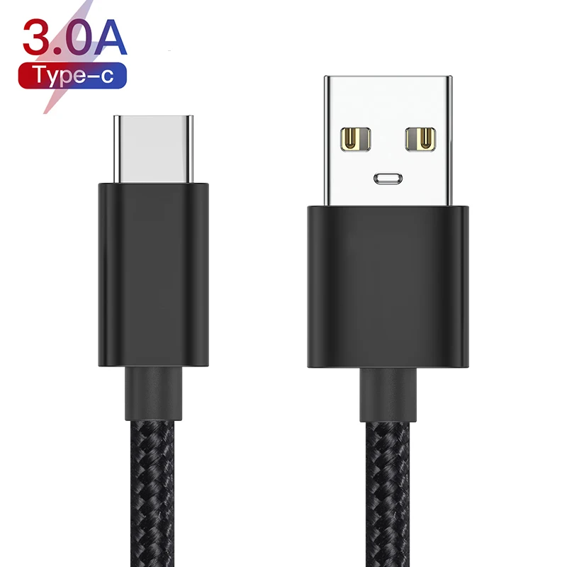 USB кабель USBC типа C для samsung S10 S9 Plus huawei Mate30 Pro type C кабель для телефона 3A Быстрая зарядка USB C шнур для Xiaomi USB C