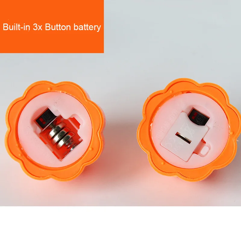 

12PCS/Set Halloween Flameless LED Candle Lamp Simulation Pumpkin Night Light KTV Bar Home Halloween Party Decor Battery Powered