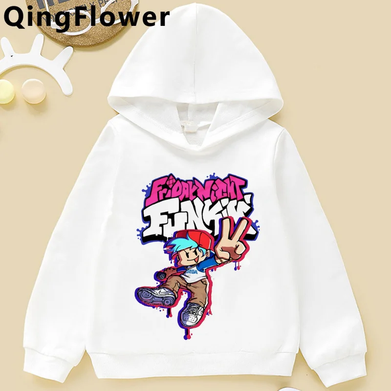 

Детская флисовая толстовка с капюшоном и принтом «пятница ночь»