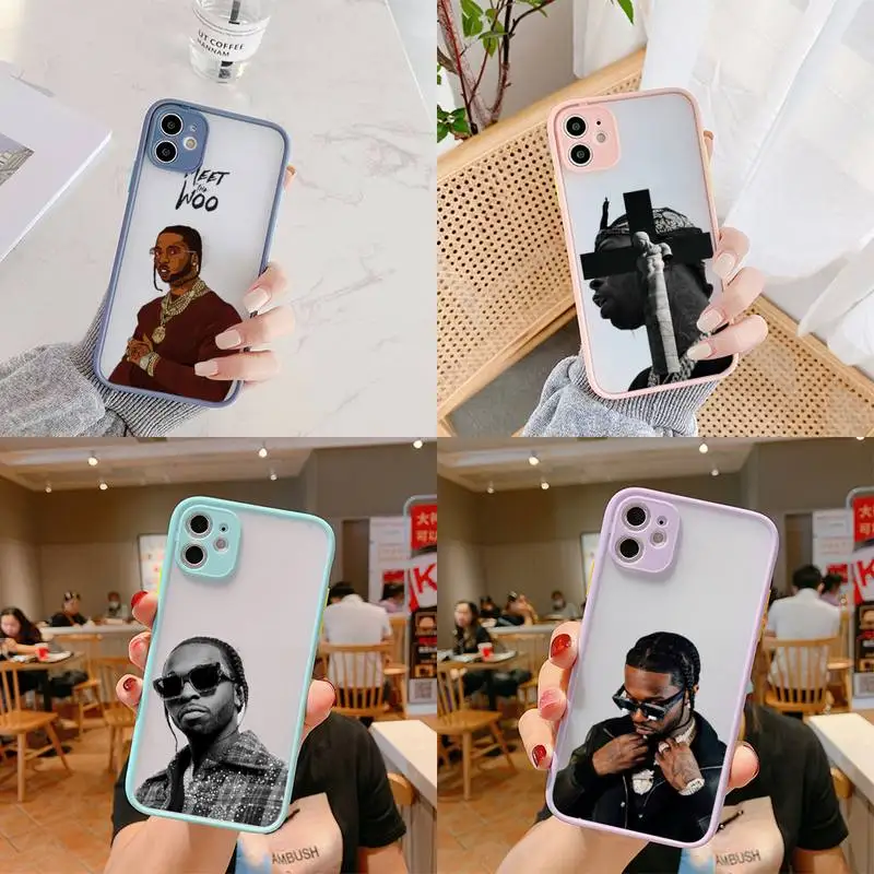 

Rapper Pop Smoke Phone Case Matte Bumper For iphone 12 mini 11 Pro Max X XS Max XR 7 8 Plus Cover