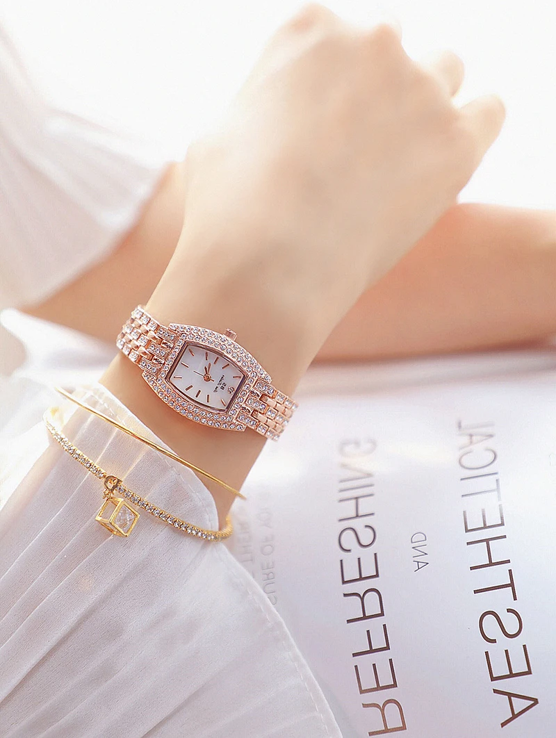 Relogio feminino женские часы золотые Роскошные брендовые алмазные квадратные Кварцевые женские наручные часы женское из нержавеющей стали часы