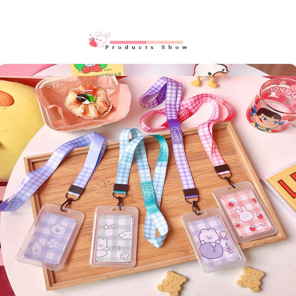 

Women Men Business Card Holder Cartoon Cute Retractable Credit Card Holders Bank ID Holders Badge Child Bus Card Cover Case