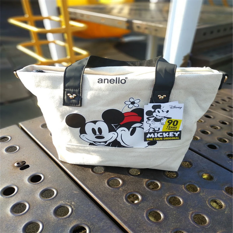 

Disney Cartoon Mickey Mouse MinnieHigh Capacity Portable Cartoon Bag for Shopping Handbags Women's Fashion Canvas Bag Shoulder
