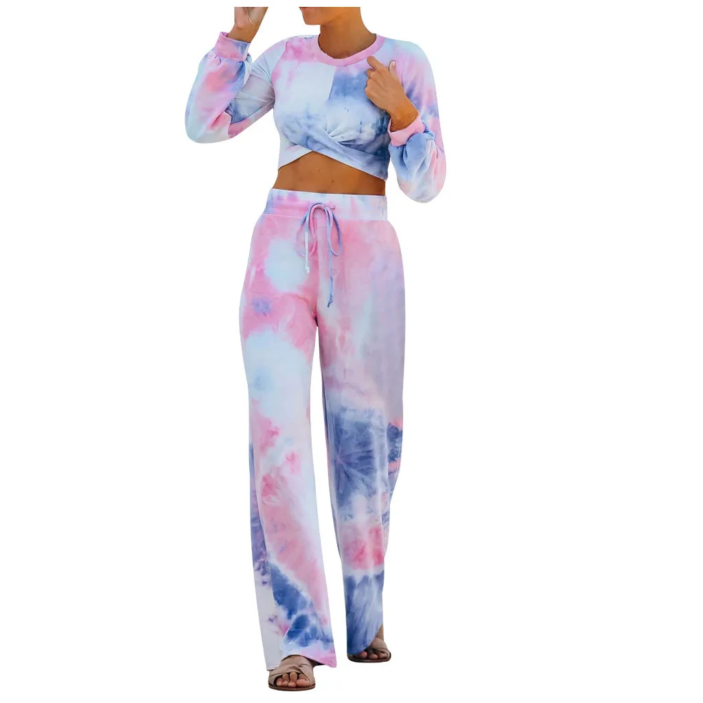 Женский спортивный костюм комплект из двух предметов домашняя одежда для сна