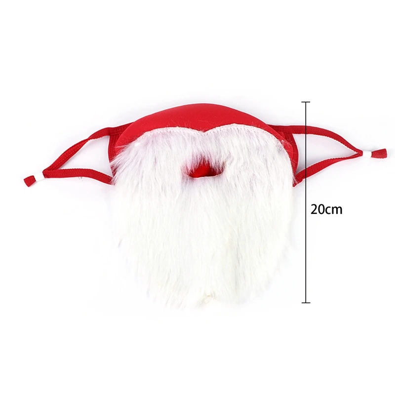 Рождественские костюмы для взрослых Косплэй белая борода Санта Клаус маска