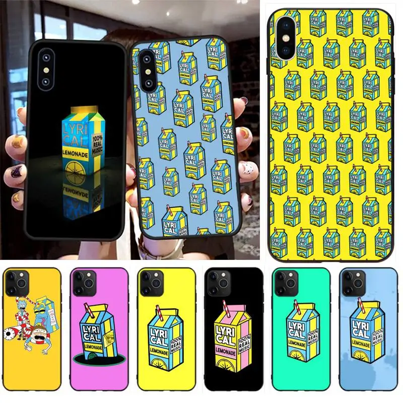 

PENGHUWAN Lyrical Lemonade Black TPU Soft Phone Case Cover for iPhone 11 pro XS MAX 8 7 6 6S Plus X 5S SE XR case