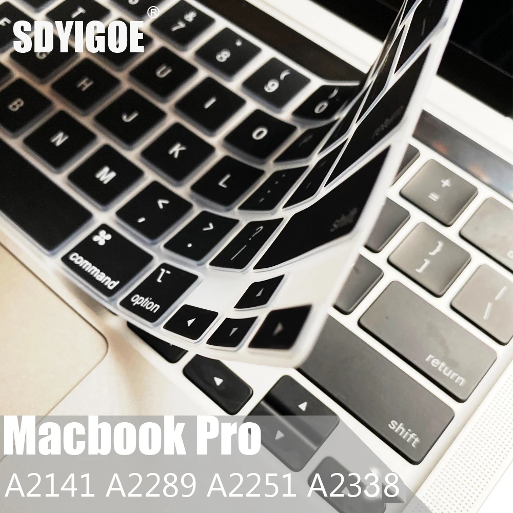 

SDYIGOE Laptop Keyboard Protective Cover for Macbook Pro13 M1 2020 A2338/A2289/A2251 Keyboard Cover for Macbook pro16 A2141 New