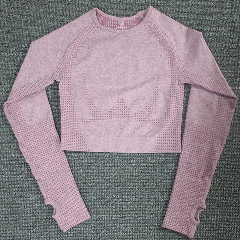 Женский бесшовный комплект для йоги спортивные костюмы фитнеса одежда спортзала