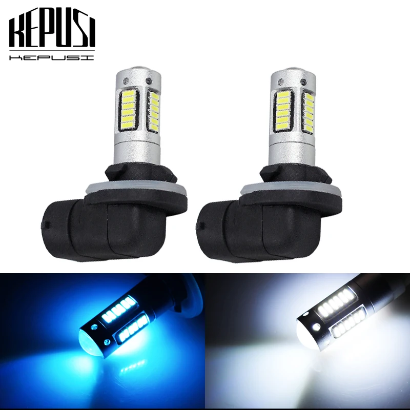 

2x 881 Auto LED Fog Lamp High Power LED Car Bulbs 4014 DRL Daytime Running External Lights Day Driving Vehicle White Ice Blue