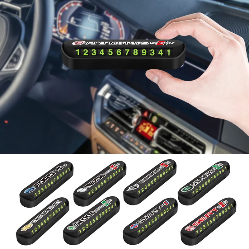 Автомобильный держатель для телефона на номер временной парковочной карты