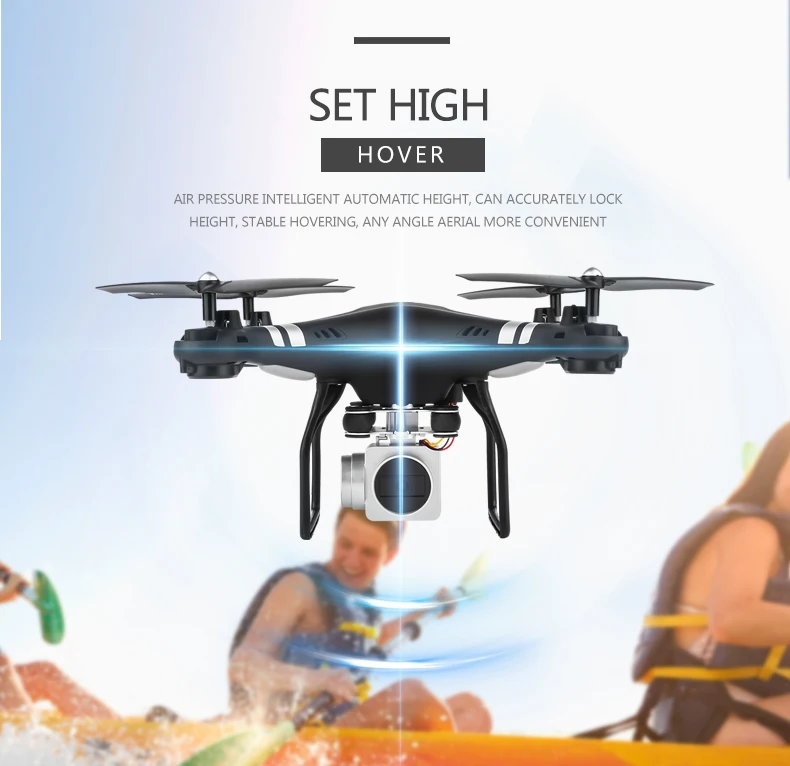 RC WI-FI с видом от первого лица Квадрокоптер 4K HD Камера Дрон профессиональной воздушной видео 6 Axis Gyro 4 Каналы р/у вертолет Квадрокоптер с высокой фиксацией