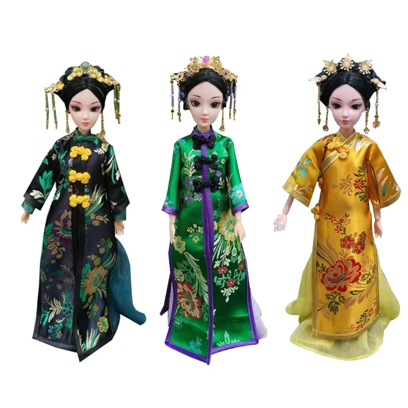 

Oriental Decor Doll, Chinese Doll with Silk Costume, Oriental Decorations for Home, Figurine for Home Decor, Room Decor,