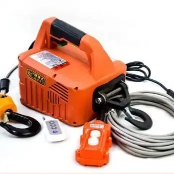 220V Portable Electric Winch 500KG 300KG 200KG with Wireless Remote Controller Winch Electric Hoist Windlass Line Control Manual