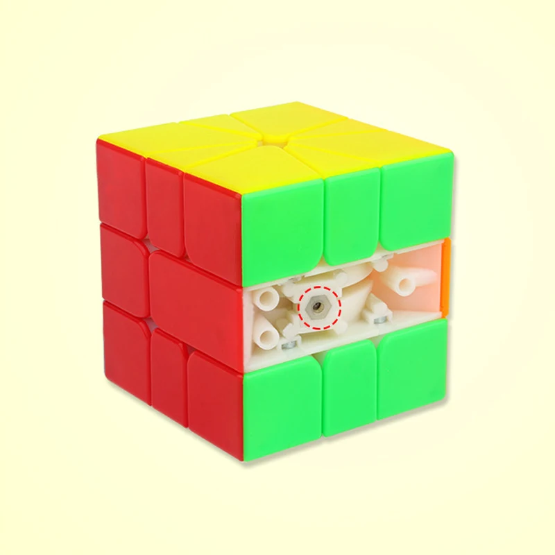 YUXIN магический Профессиональный Магнитный куб SQ1 без наклеек скоростной