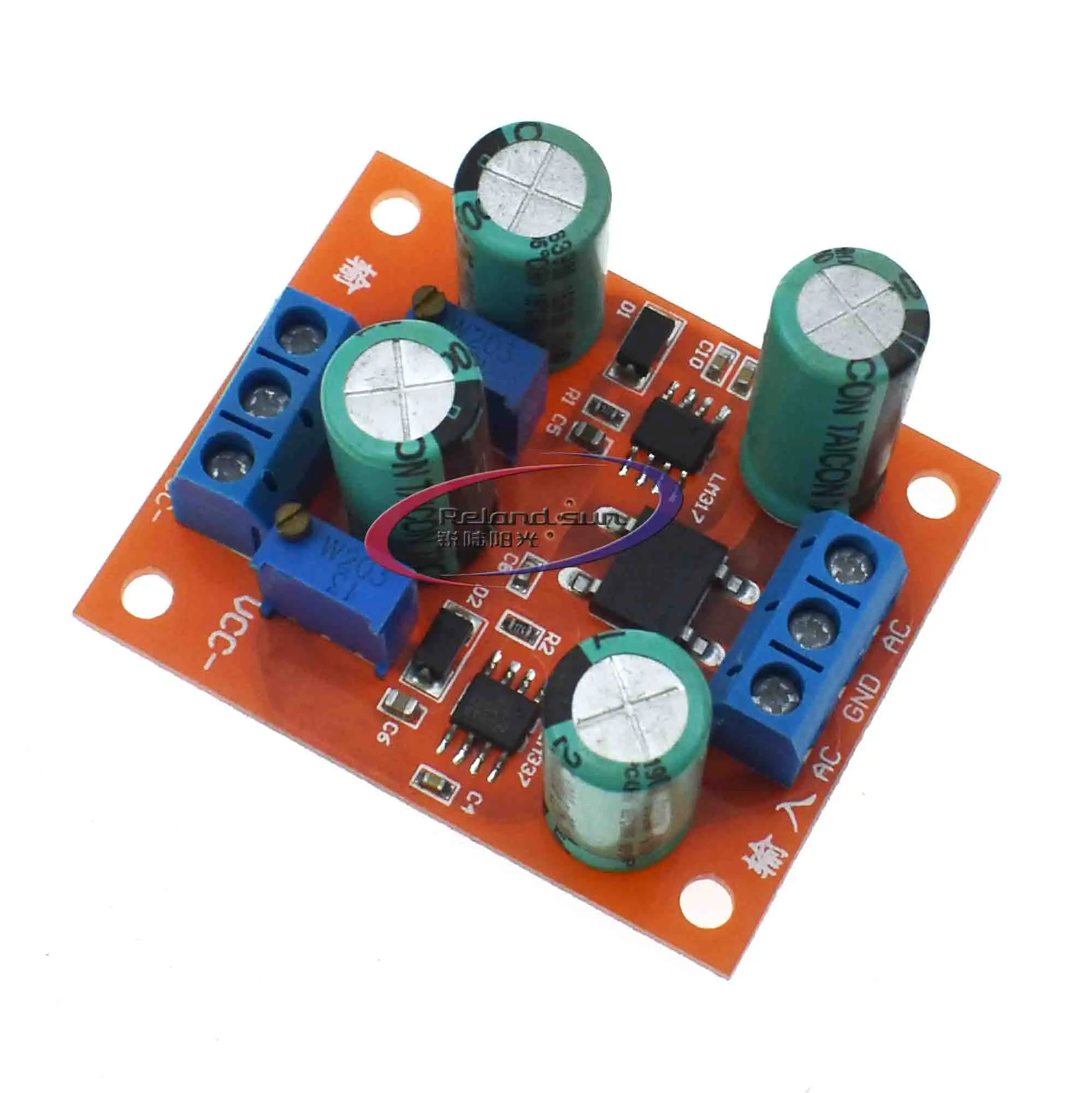 LM317 + LM337 регулируемая плата источника питания со стабилизацией напряжения