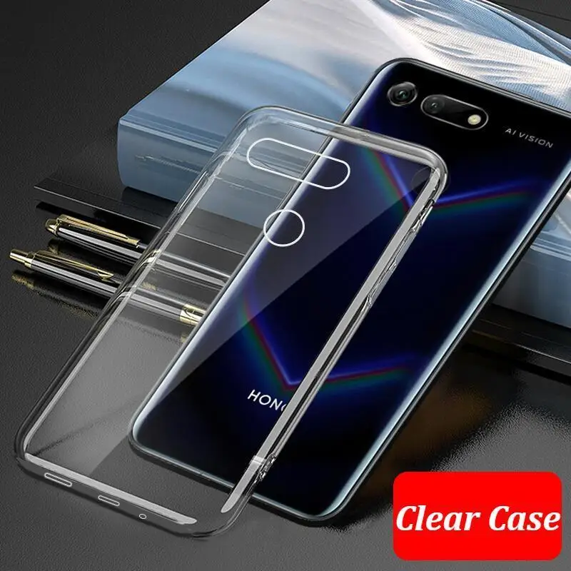 Чехол для huawei P20 P30 Lite силиконовая мягкая прозрачная задняя крышка из ТПУ Honor V30 20 9X