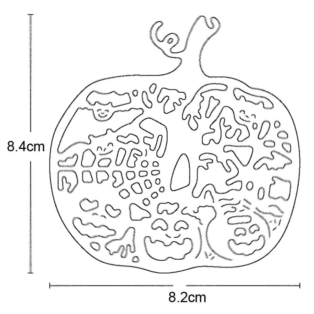 

Halloween party pumpkin card metal cutting mold craft template diy scrapbook paper photo album embossing stamp mold 2021 New