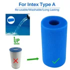 Фильтр из пены Intex, тип А, губка для очистки бассейна, многоразовые моющиеся губки из биопены, сменные домашние фильтры, аксессуары для бассейна