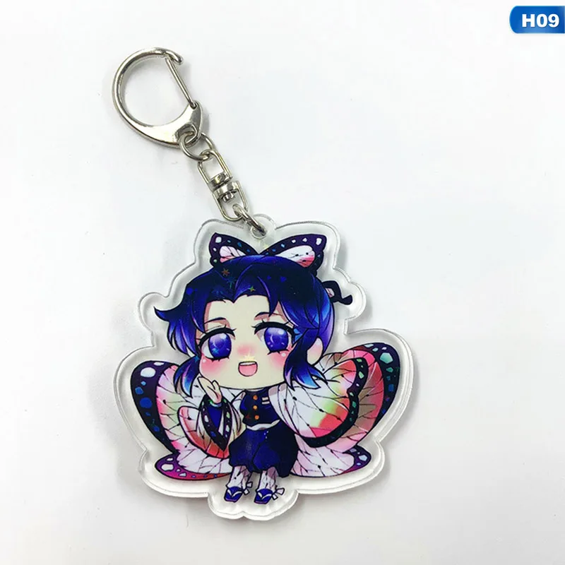 KEY5271H09 Аниме демон убийца: Kimetsu no Yaiba акриловый брелок для ключей Косплей Аниме Подарки - Цвет: KEY5271H09